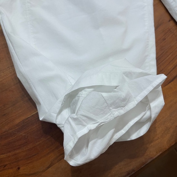 NWT Abercrombie & Fitch Poplin Barrel Pull-On Pant - White - Size L Short - Picture 6 of 13